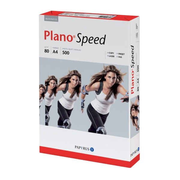 Večnamenski papir Plano Speed zadovoljive beline.